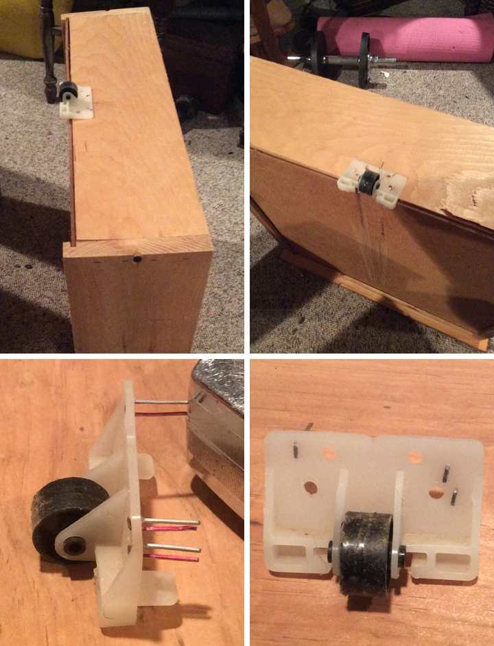 User submitted photos of a drawer roller.