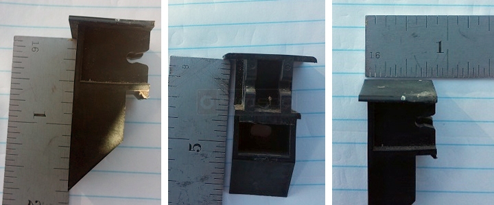 User submitted photos of a top sash guide.