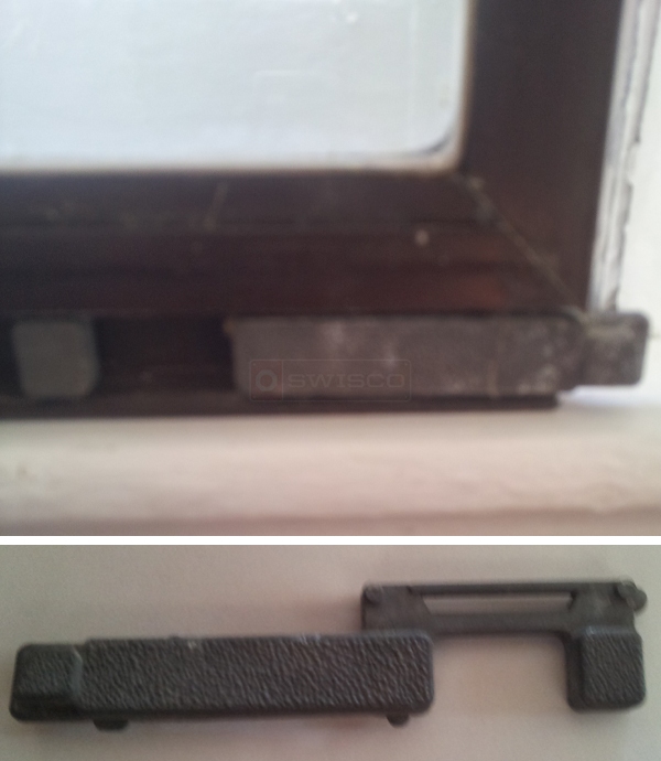 User submitted photos of a window latch.