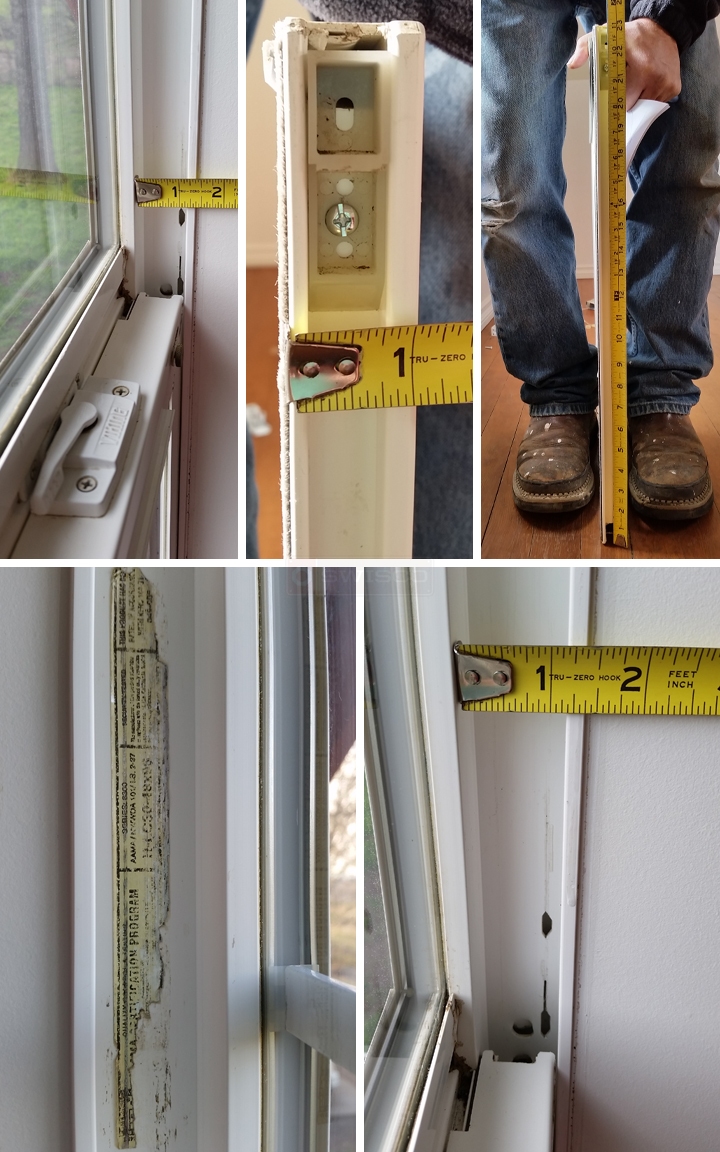 User submitted photos of window hardware.