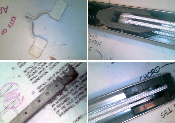 User submitted photos of a window balance.