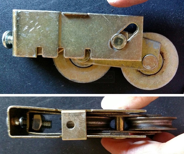User submitted photos of a patio door roller.