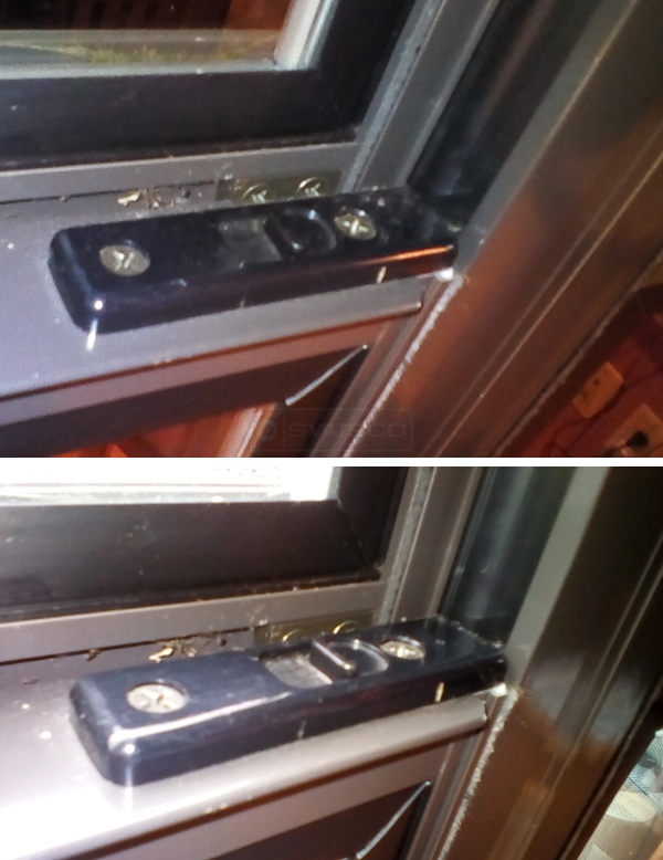 User submitted photos of a tilt latch.