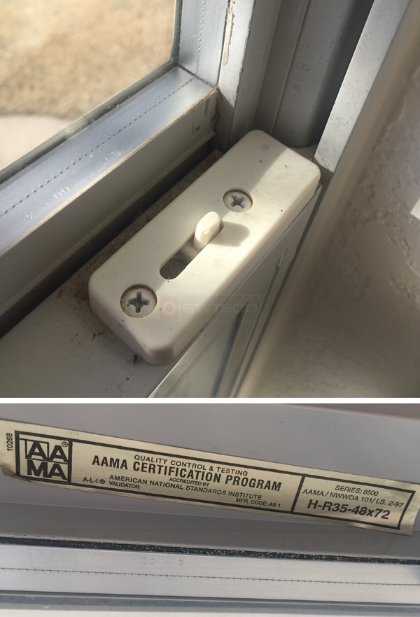 User submitted photos of window hardware.