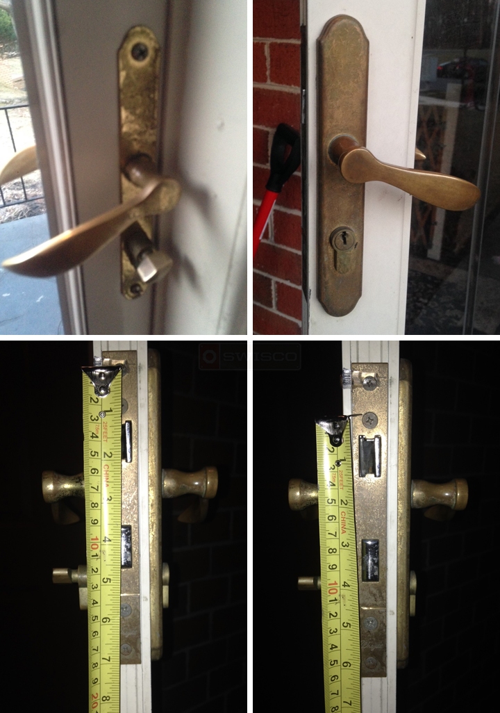 User submitted photos of a door handle set.