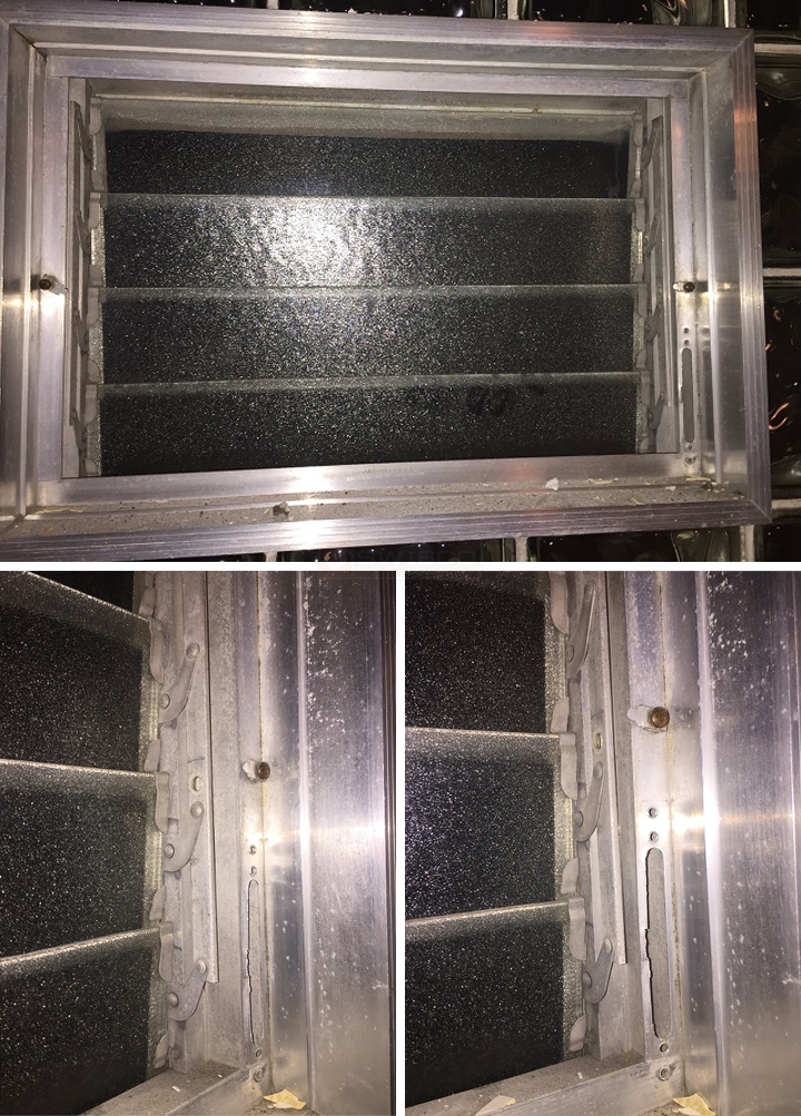 User submitted photos of jalousie window hardware.
