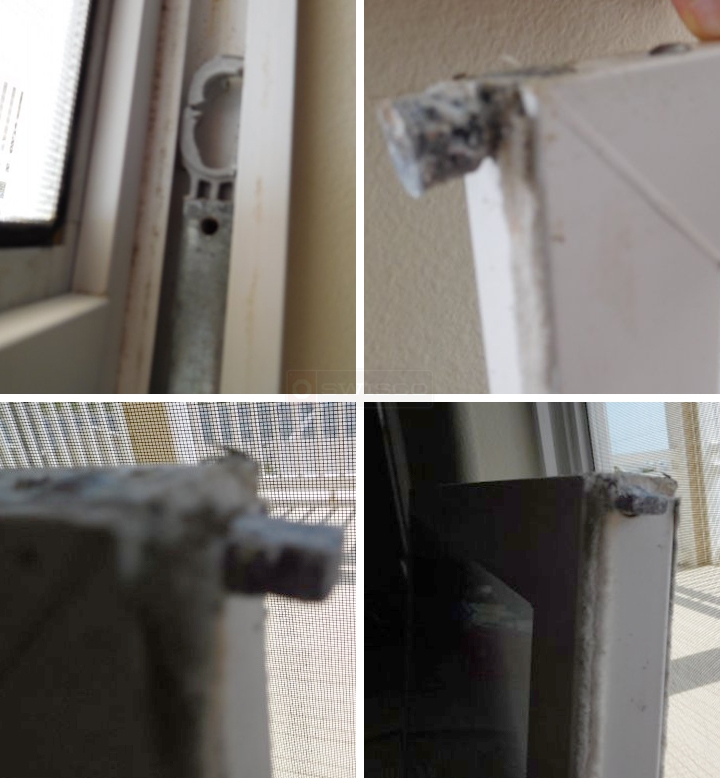 User submitted photos of window hardware.