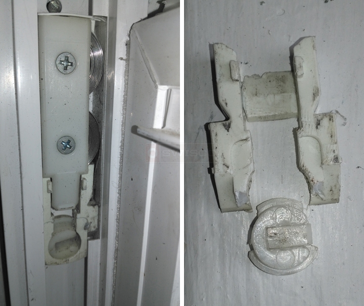 User submitted photos of window hardware.