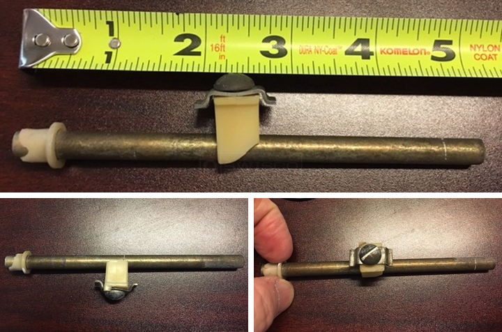 User submitted photos of a bi-fold door pin.