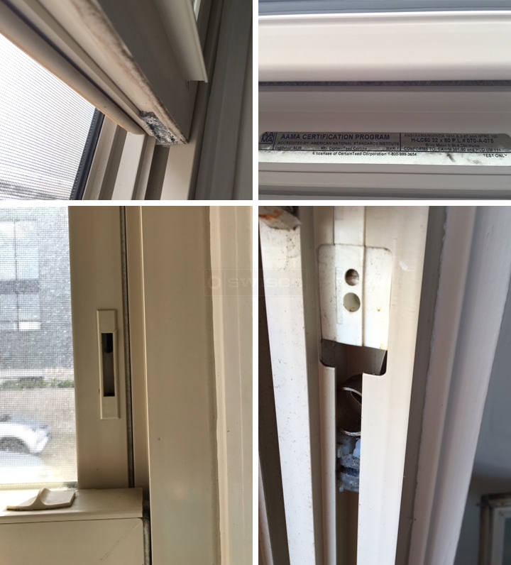 User submitted photos of window hardware.