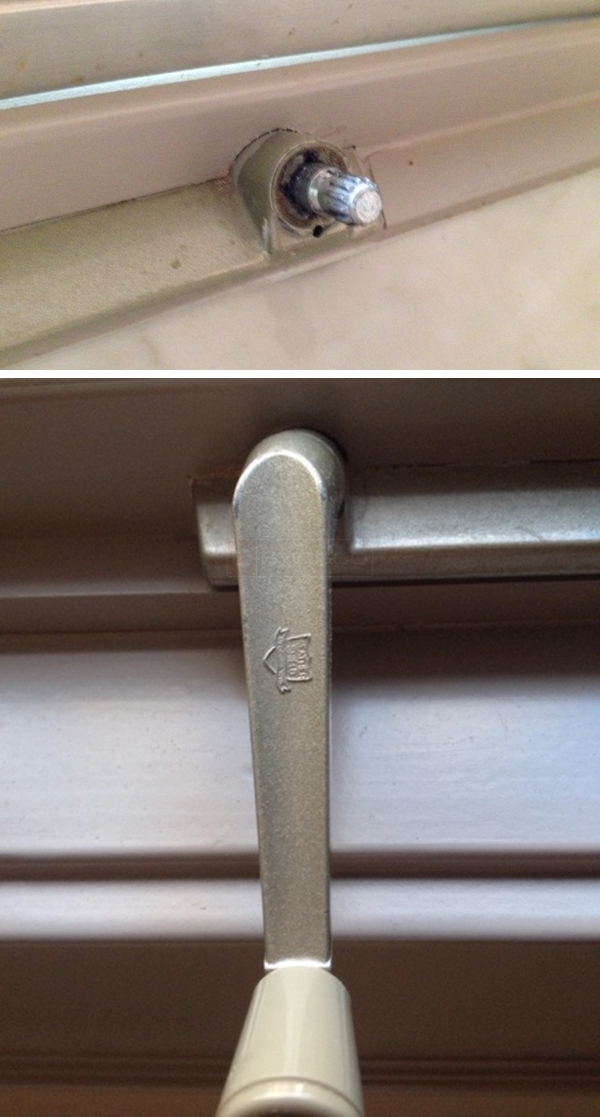 User submitted photos of a window operator.