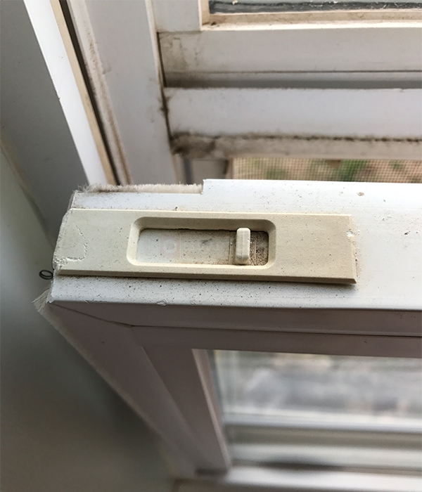 User submitted photos of window hardware.