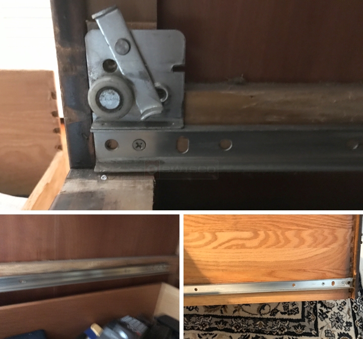 User submitted photos of drawer hardware.