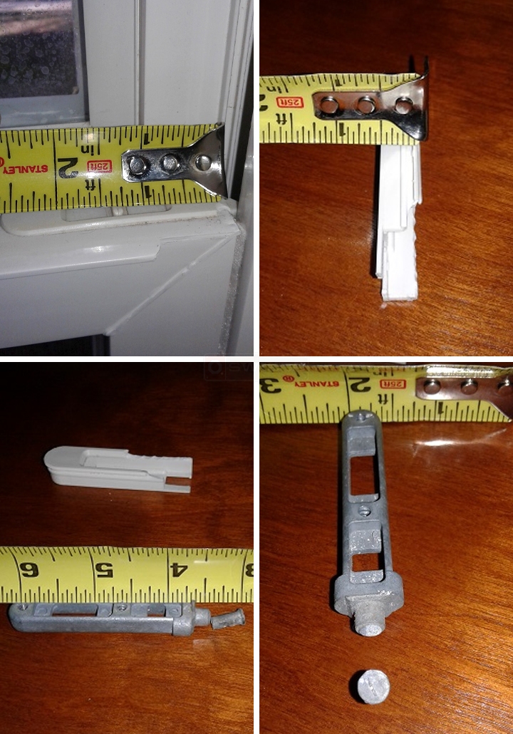 User submitted photos of window hardware.