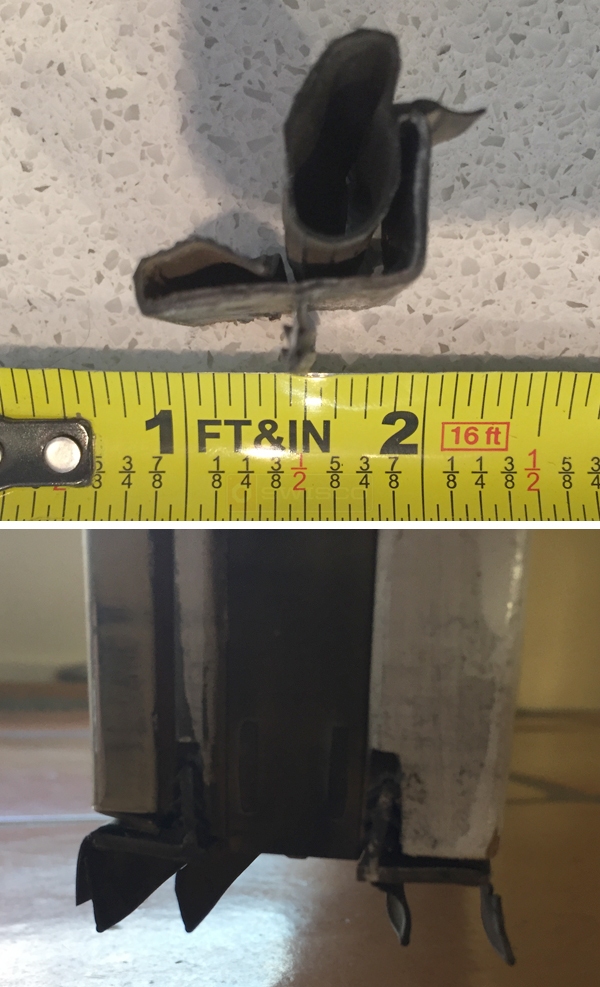 User submitted photos of a door sweep and weatherseal.