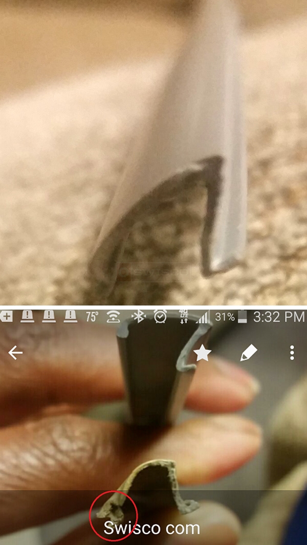 User submitted photos of snap-in glazing.