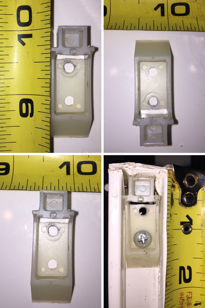 User submitted photos of a top sash guide.