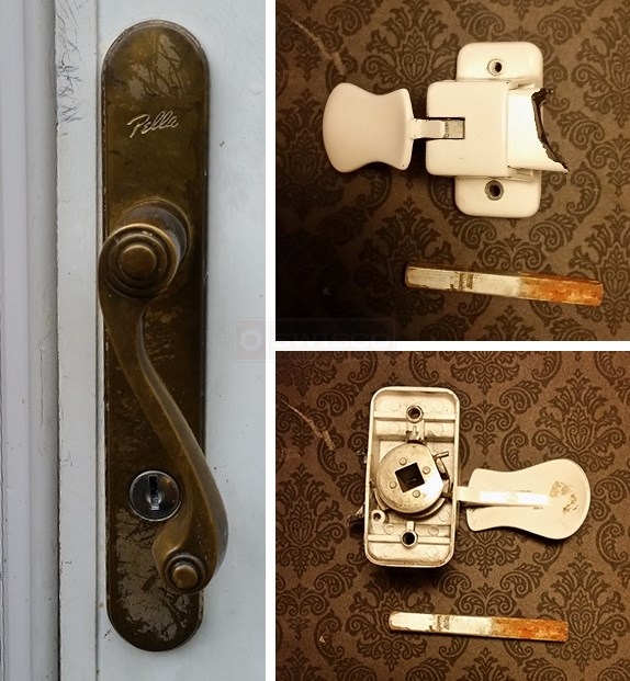 Broken Pella Storm Door Latch