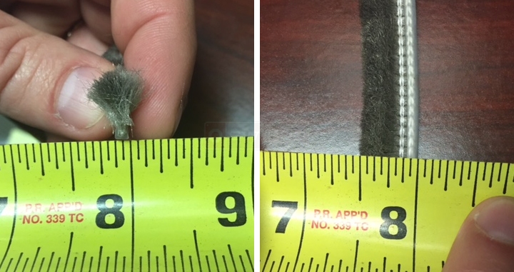 User submitted photos of wool pile.