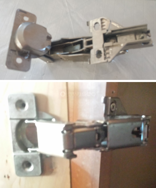 User submitted photos of a cabinet hinge.