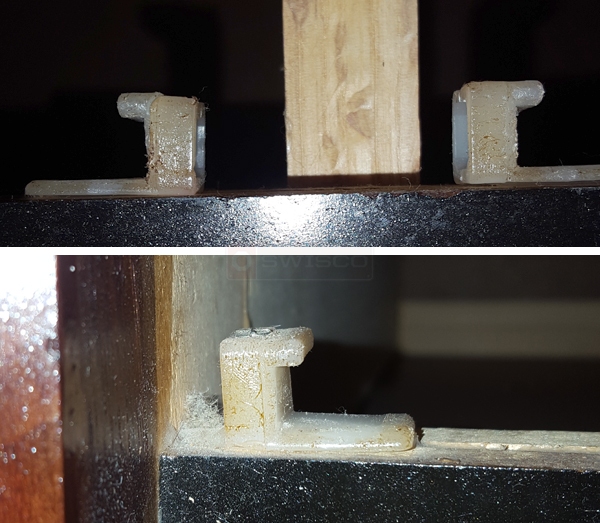 User submitted photos of drawer hardware.