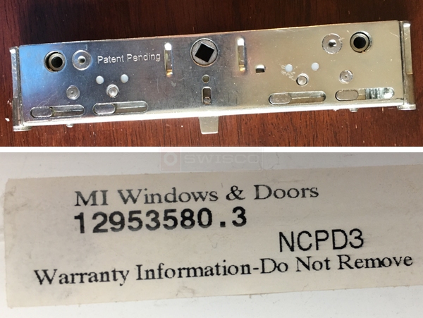 User submitted photos of patio door hardware.