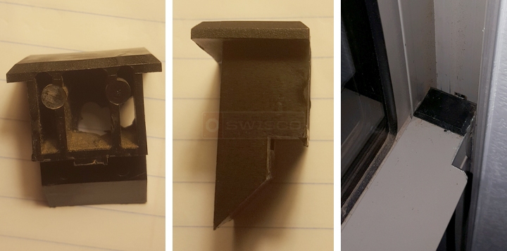 User submitted photos of a top sash guide.