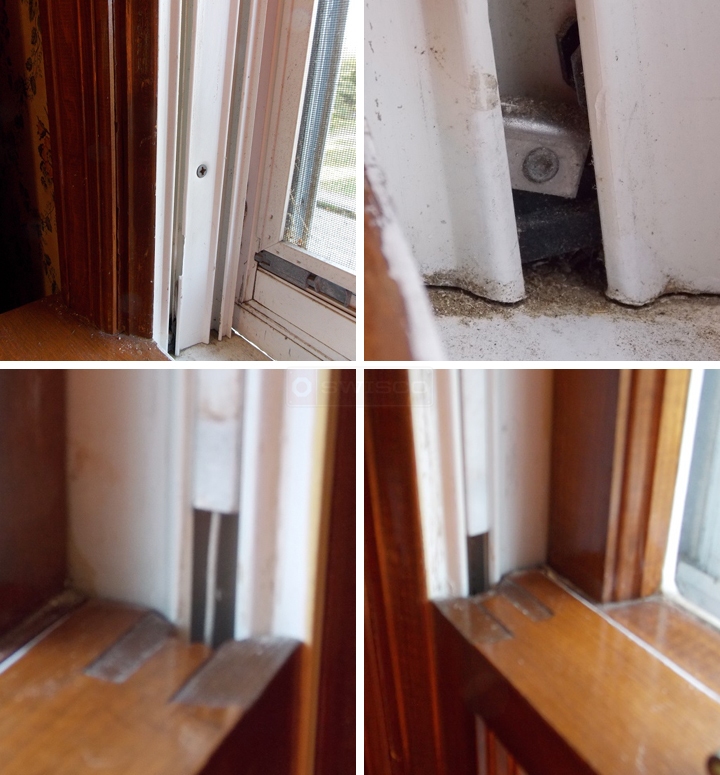 User submitted photos of window hardware.