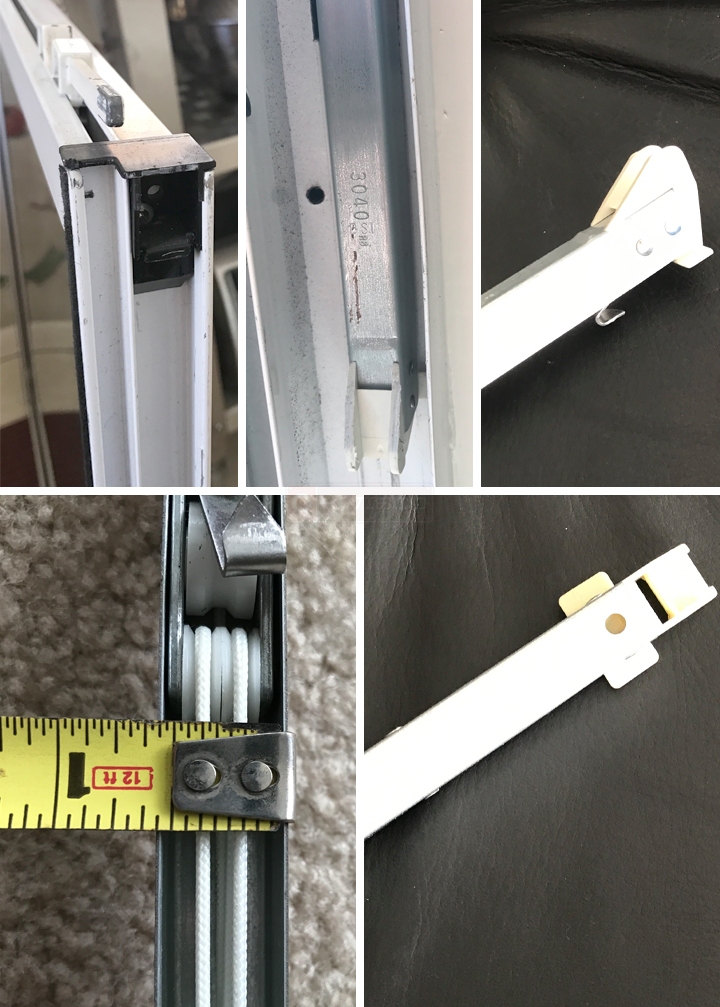 User submitted photos of window hardware.
