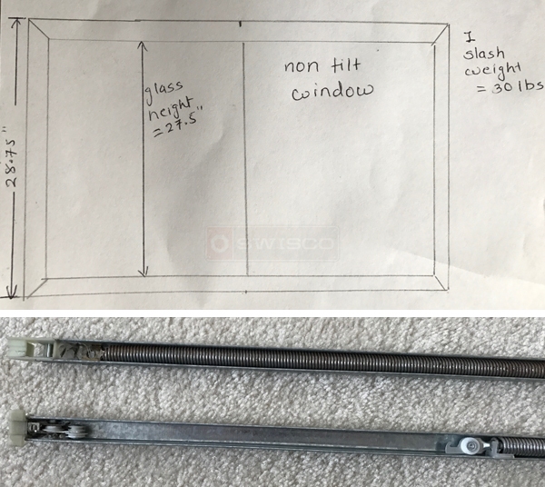User submitted photos of a window balance.