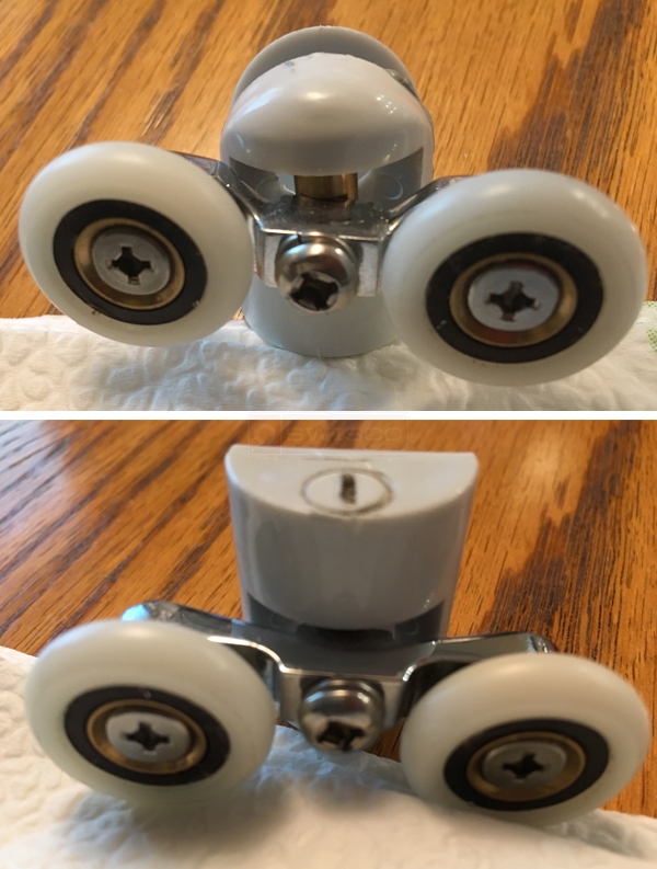 Shower door roller