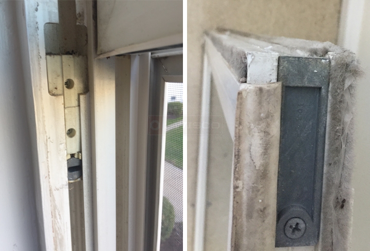 User submitted photos of window hardware.