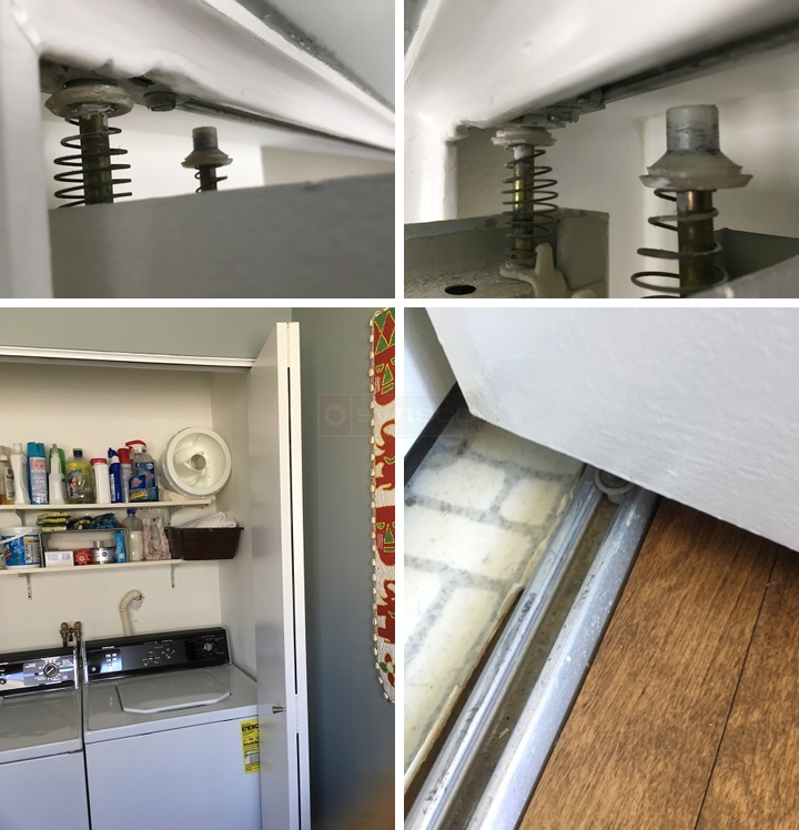 User submitted photos of bi-fold door hardware.