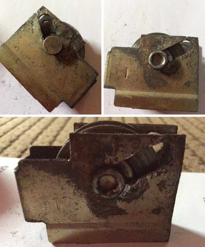 User submitted photos of patio door hardware.
