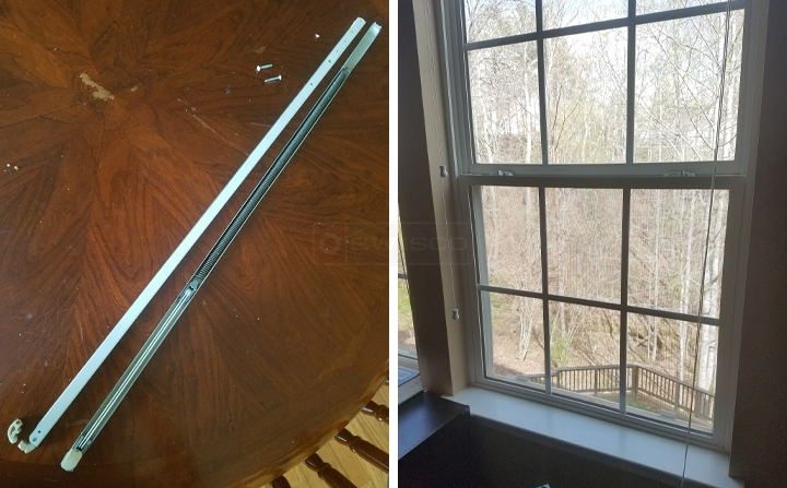 User submitted photos of window hardware.