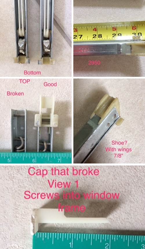 User submitted photos of a window balance.