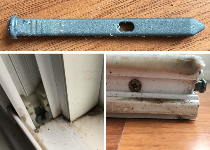 User submitted photos of window hardware.