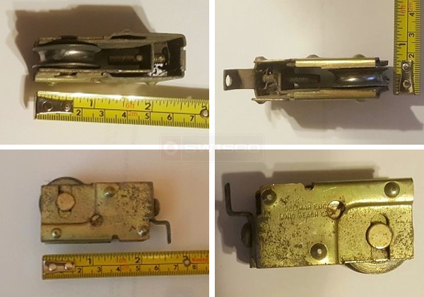 User submitted photos of a patio door roller.
