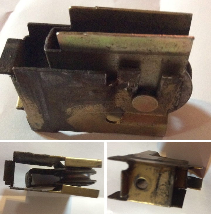 User submitted photos of a patio door roller.