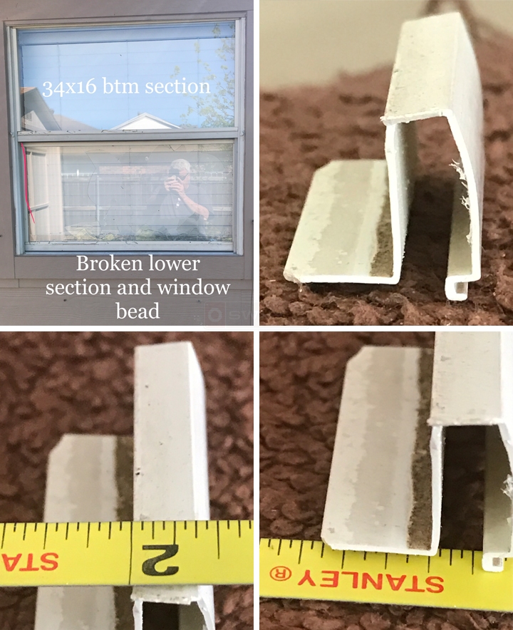User submitted photos of a glazing bead.