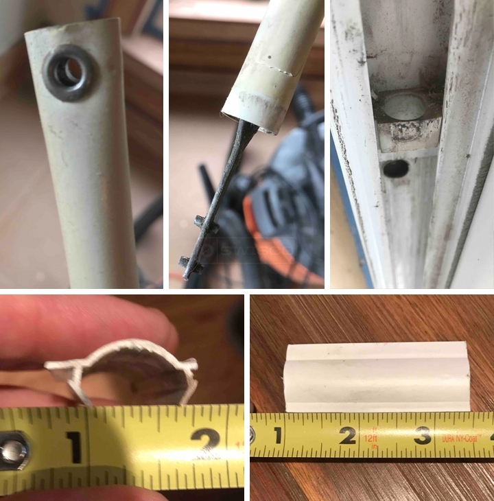 User submitted photos of window hardware.