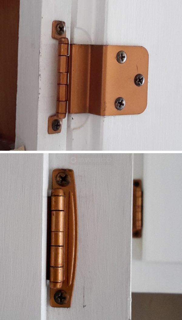 User submitted photos of a cabinet hinge.