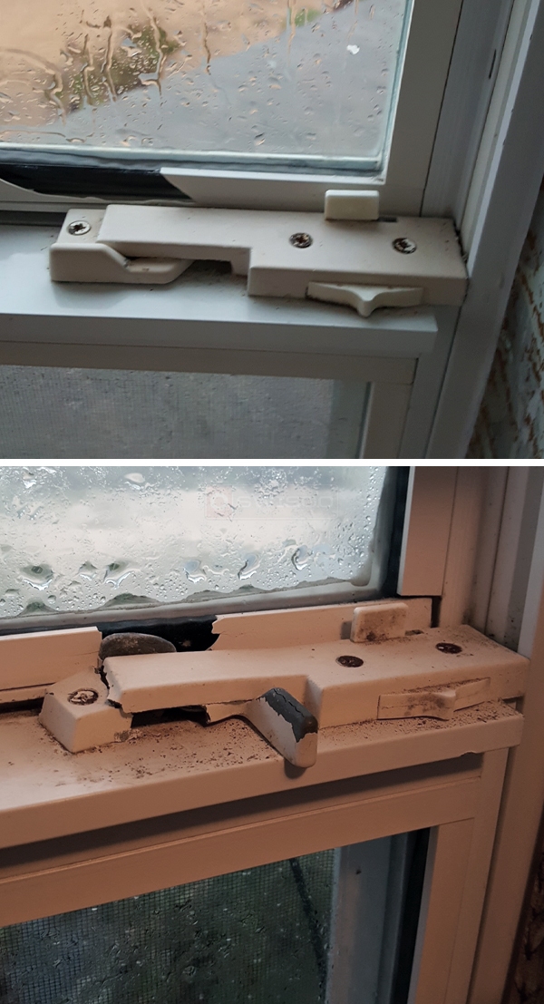 User submitted photos of a tilt latch.