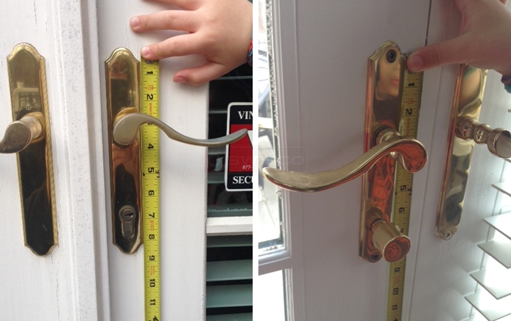 User submitted photos of door hardware.
