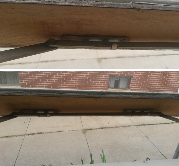 User submitted photos of window hardware.