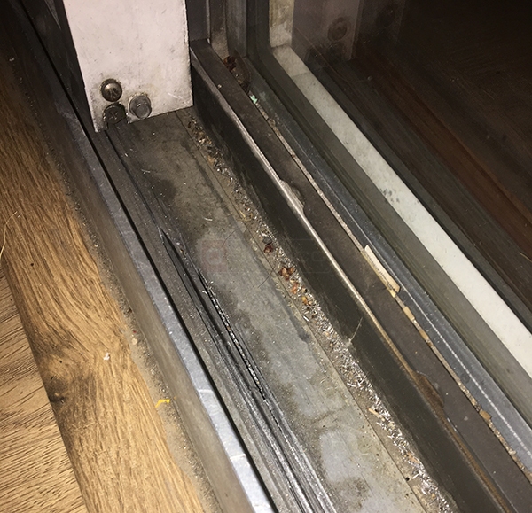 User submitted photos of patio door hardware.