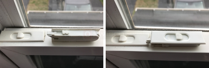 User submitted photos of a tilt latch.