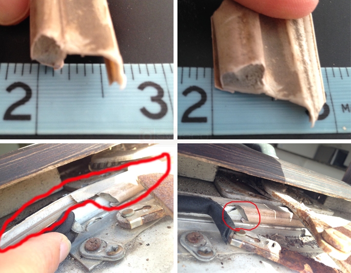User submitted photos of window hardware.