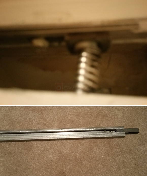 User submitted image of their closet hardware.