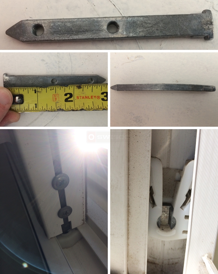 User submitted photos of window hardware.
